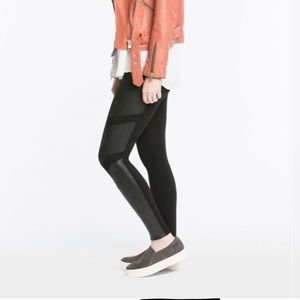 Spanx Pleather Detail Leggings